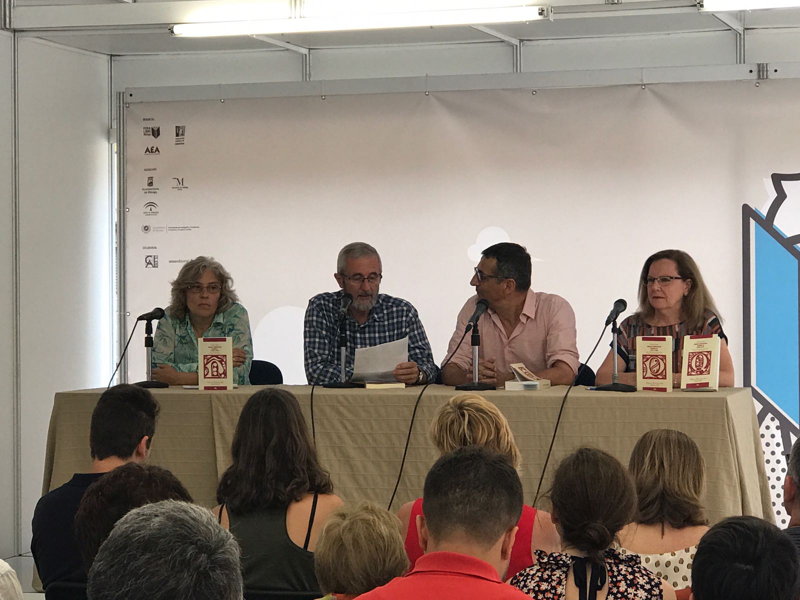 Presentación de las Poesías Completas de Salvador Rueda. Feria del Libro de Málaga. 10 de junio de 2017